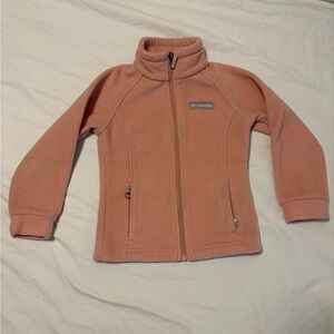 Girls 4/5 Columbia Soft Pink Fleece Jacket